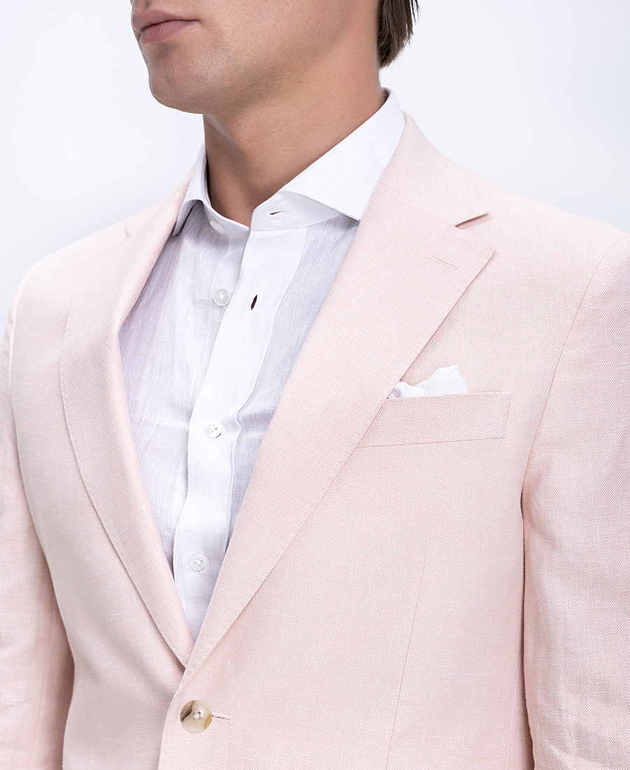 Charles Tyrwhitt Ανδρικό Σακάκι Slim Fit Λινό Βαμβακερό φωτογραφία