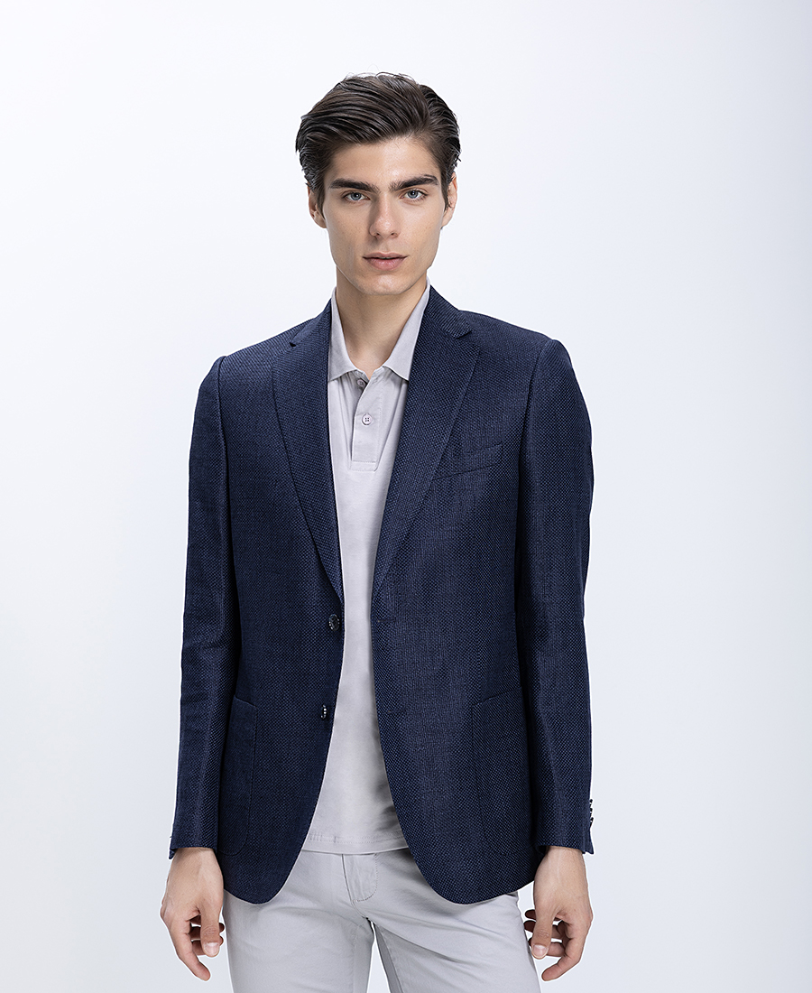 Kaiserhoff Ανδρικό Σακάκι Linen Blend Modern Fit