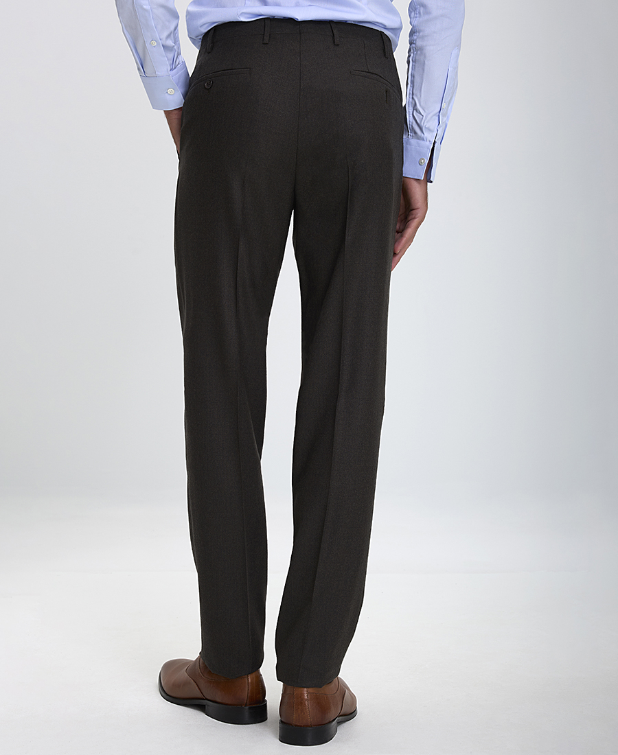 CC Collection Corneliani Ανδρικό Παντελόνι S120's Wool Slim Fit σε Καφέ φωτογραφία