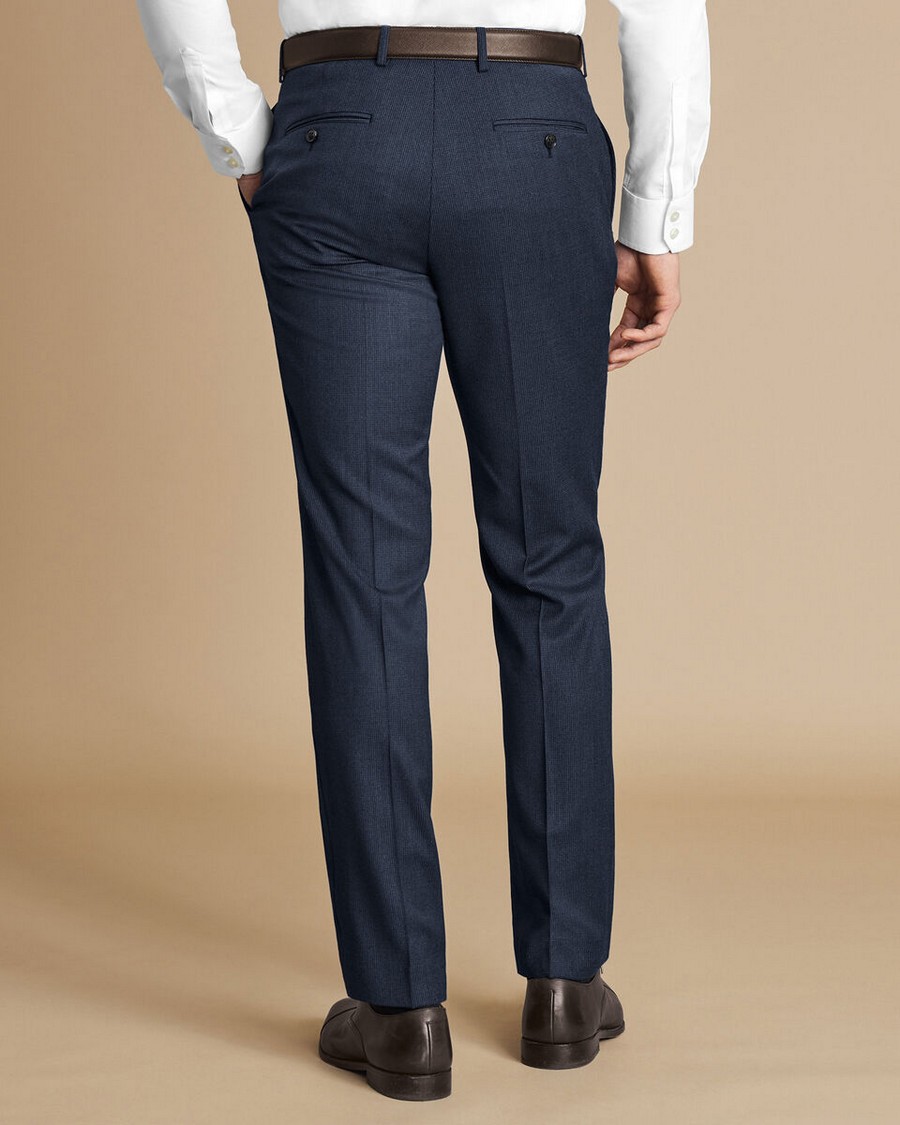 Charles Tyrwhitt Ανδρικό Παντελόνι Wool Stretch Slim Fit σε Μπλε φωτογραφία