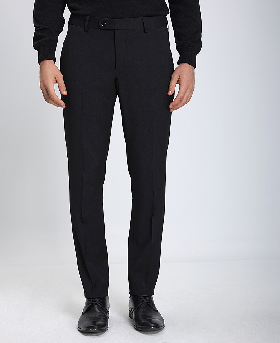 Vardas Ανδρικό Formal Παντελόνι Slim Fit σε Μαύρο