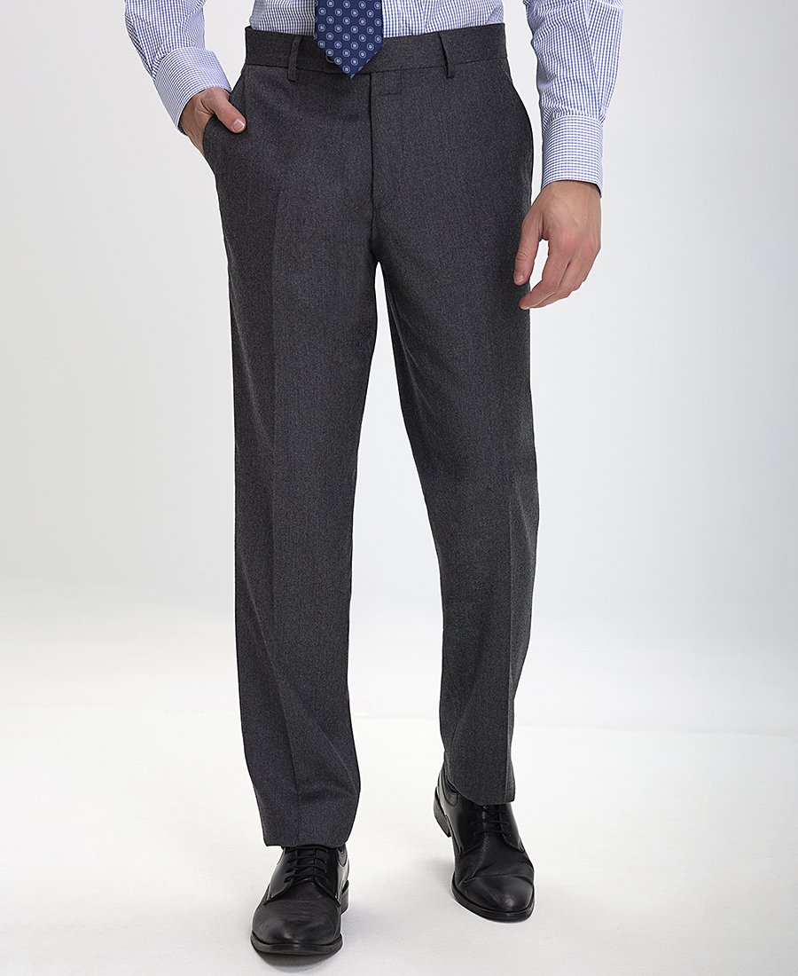 Kaiserhoff Kaiserhoff Παντελόνι Wool-cashmere Flannel Modern Fit σε Γκρι
