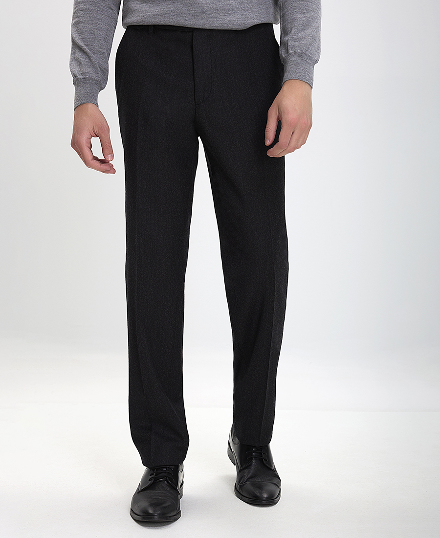 Kaiserhoff Kaiserhoff Παντελόνι Wool-cashmere Flannel Modern σε Μαύρο