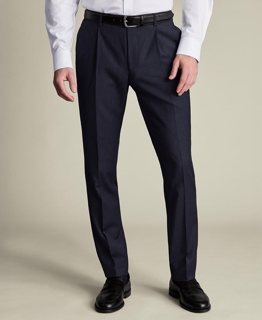 Charles Tyrwhitt Charles Tyrwhitt Ανδρικό Παντελόνι Super 110s Wool Stretch Tailored Fit