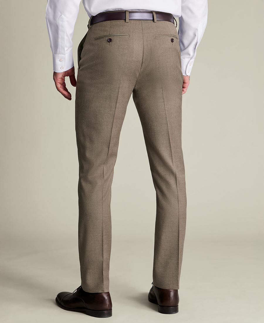 Charles Tyrwhitt Ανδρικό Παντελόνι Italian Flannel Super 110s Wool Stretch Slim Fit φωτογραφία
