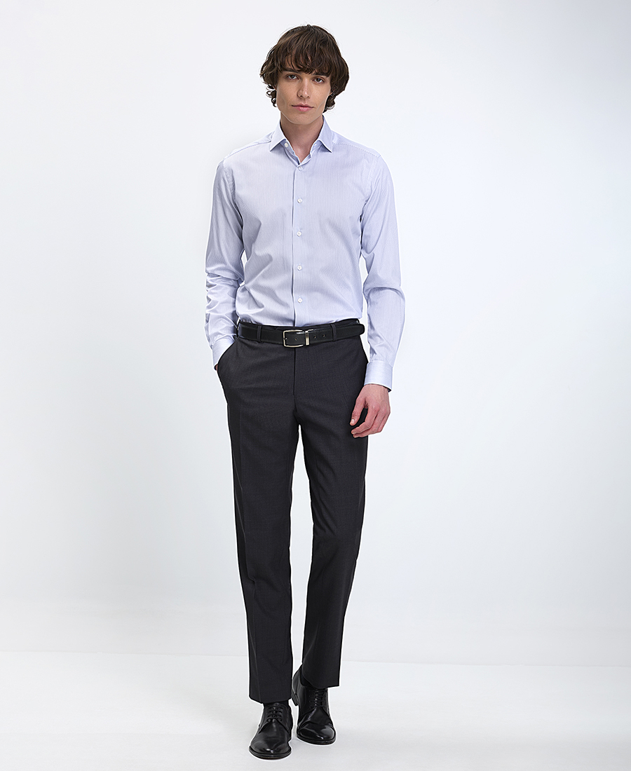 Kaiser Hoff Ανδρικό Παντελόνι Modern Fit σε Σκούρο Γκρι φωτογραφία