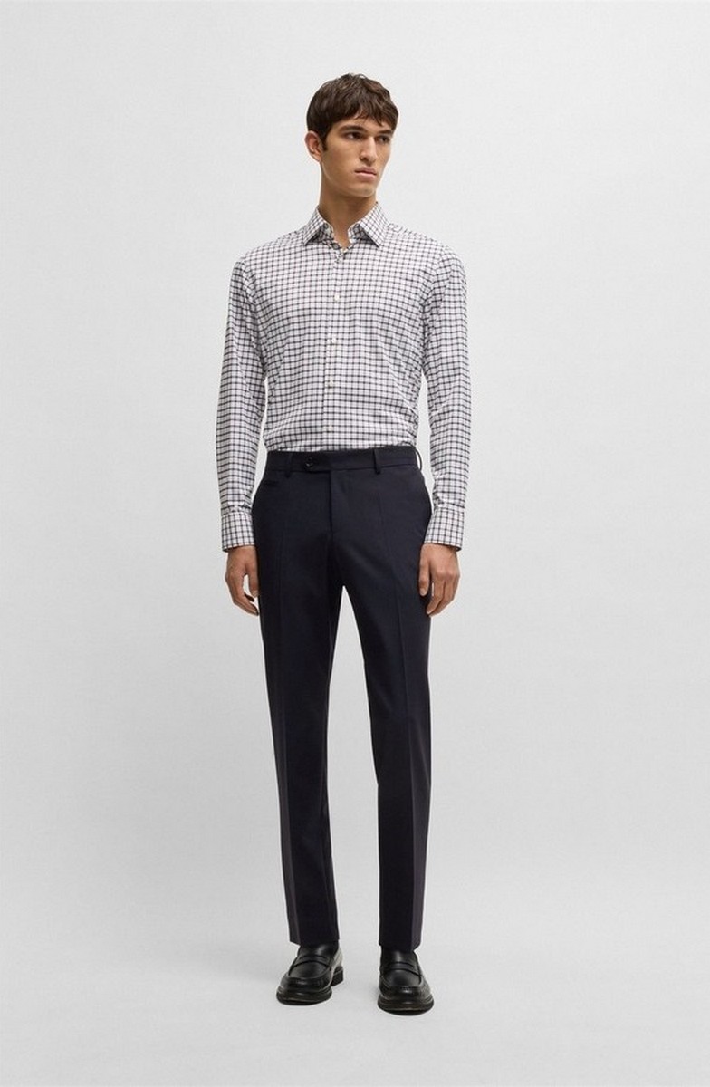 Boss Ανδρικό Παντελόνι Slim Fit Ελαστικό φωτογραφία
