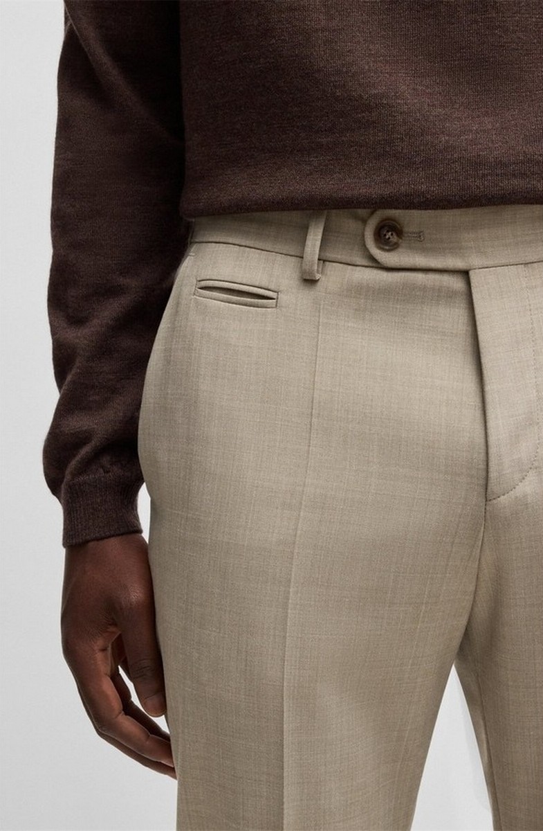 Boss Ανδρικό Παντελόνι Slim Fit Ελαστικό φωτογραφία