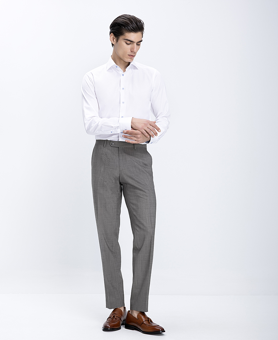Kaiserhoff Ανδρικό Παντελόνι Από Cool Wool Modern Fit