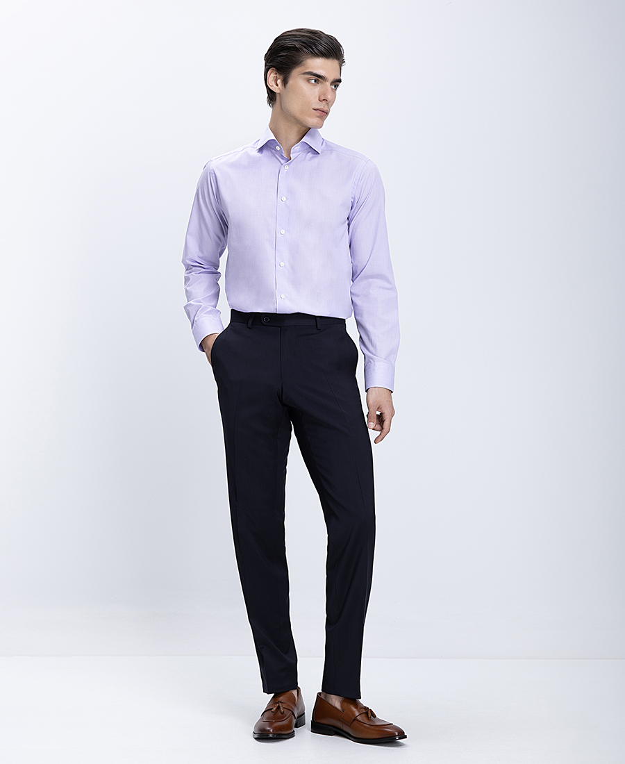 Kaiserhoff Ανδρικό Παντελόνι Από Superfine Μαλλί Modern Fit