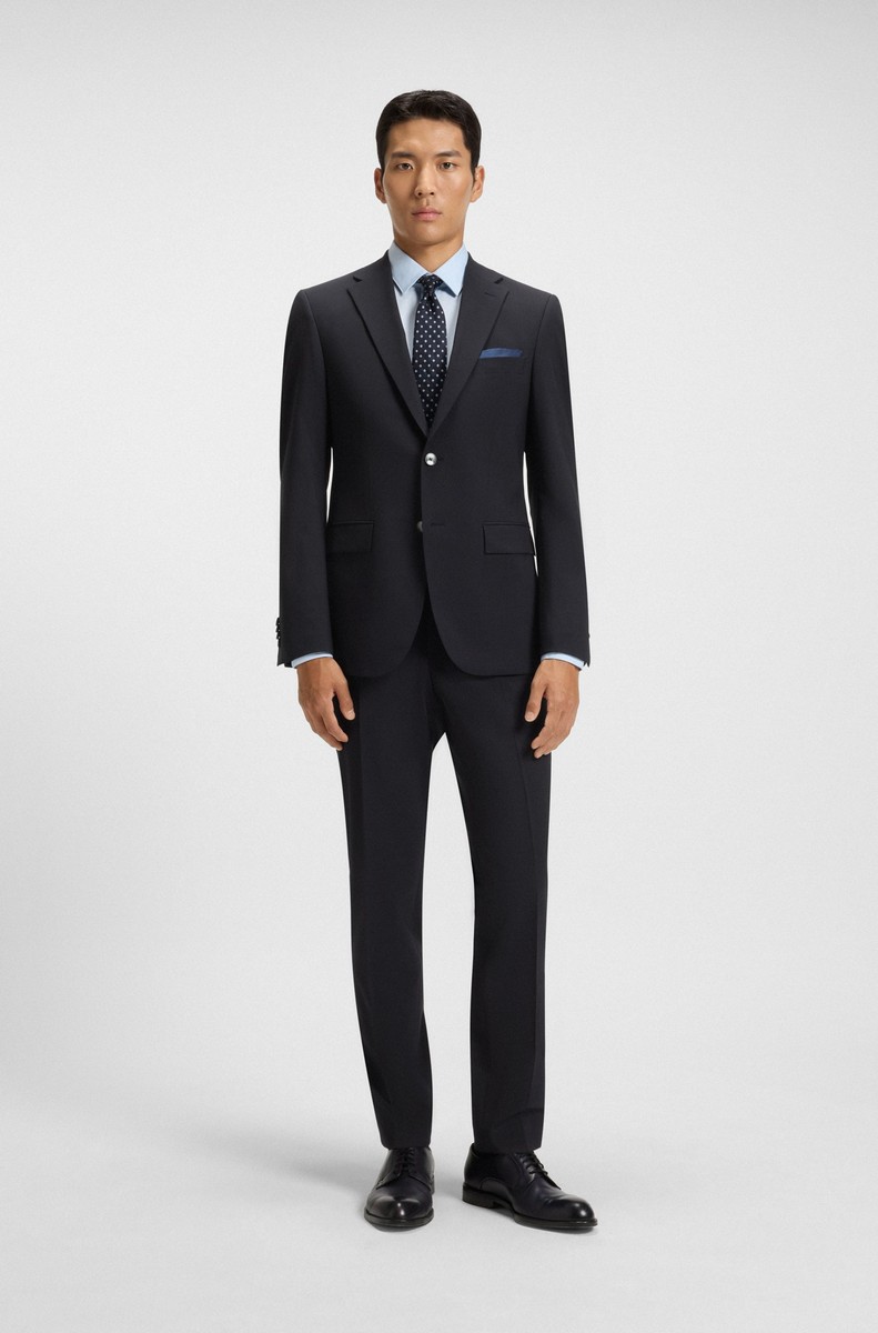 BOSS Υφασμάτινο Παντελόνι της σειράς Gio - 50555293 404 Dark Blue