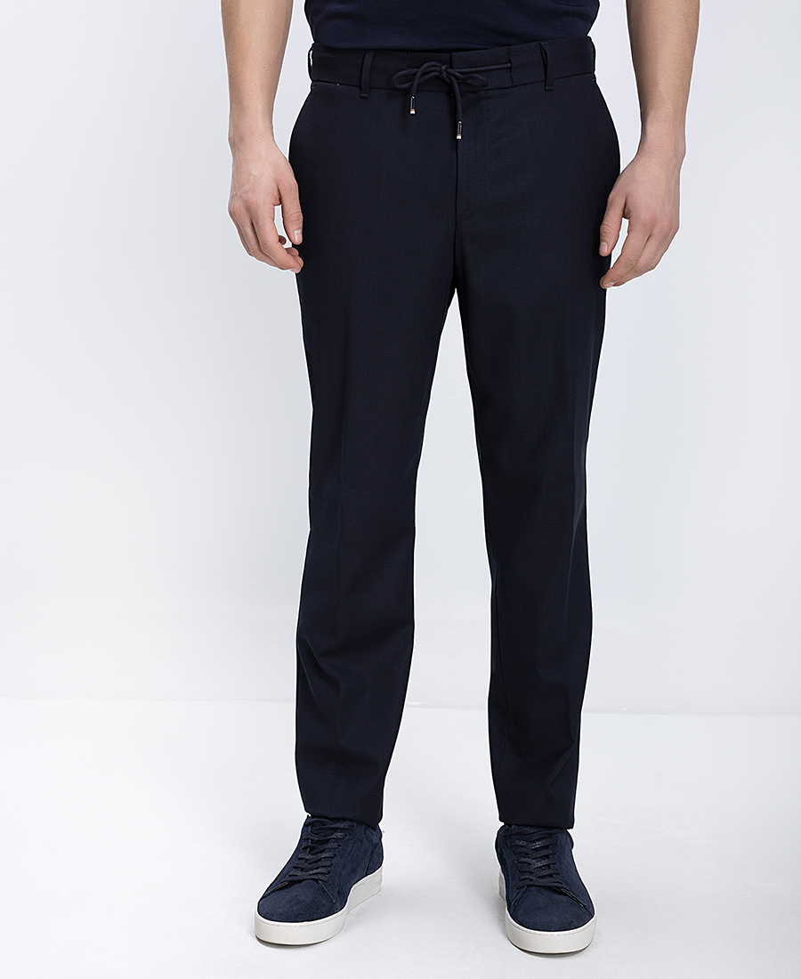 Boss Ανδρικό Παντελόνι Με Κορδόνι Μέσης Slim Fit