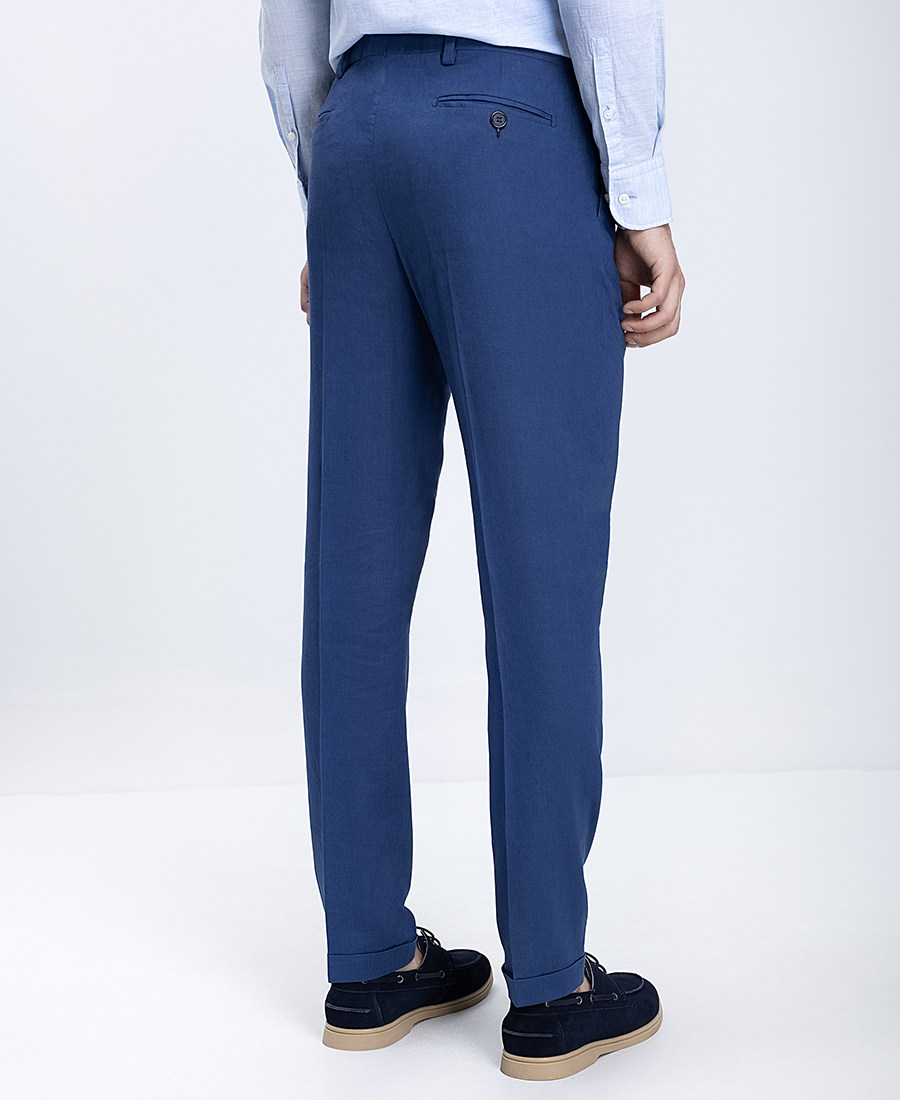 Ανδρικό Παντελόνι Με Λινή Υφή Slim Fit φωτογραφία