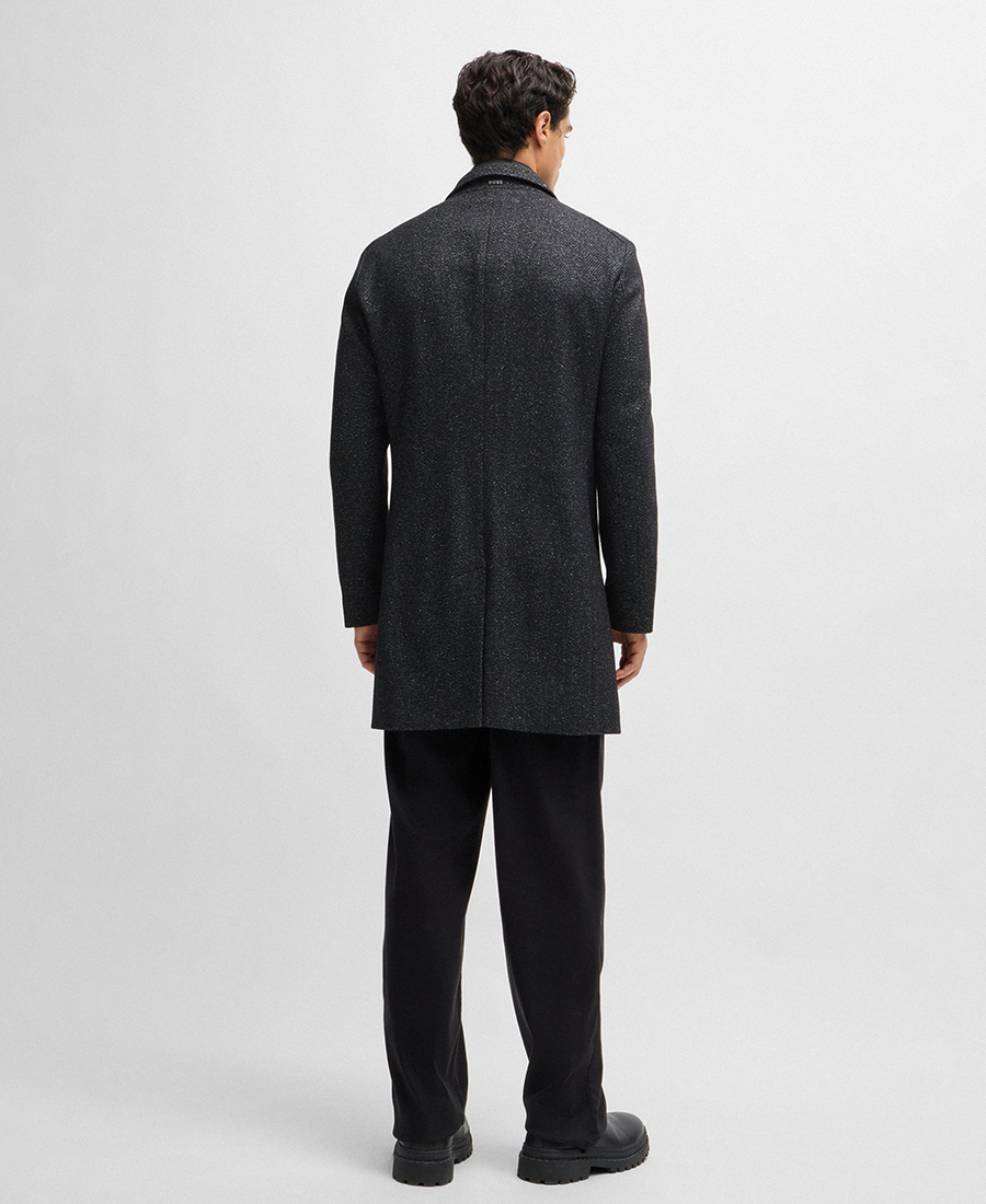 Boss Ανδρικό Παλτό με Αποσπώμενο Εσωτερικό με Φερμουάρ Slim Fit φωτογραφία