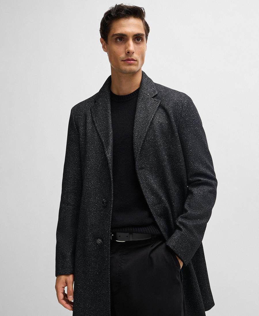 Boss Ανδρικό Παλτό με Αποσπώμενο Εσωτερικό με Φερμουάρ Slim Fit φωτογραφία