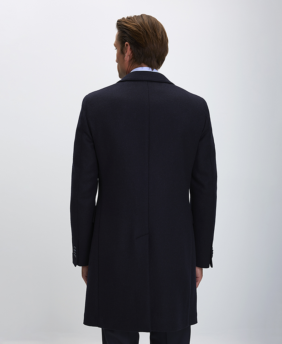 CC Collection Corneliani Ανδρικό Παλτό Classic Fit από Μαλλί και Κασμίρ σε Μπλε φωτογραφία