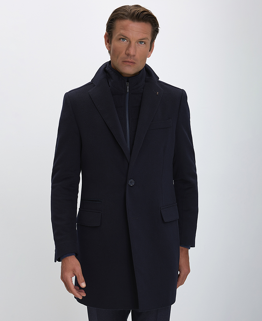 CC Collection Corneliani Ανδρικό Παλτό Regular Fit από Μαλλί και Κασμίρ φωτογραφία