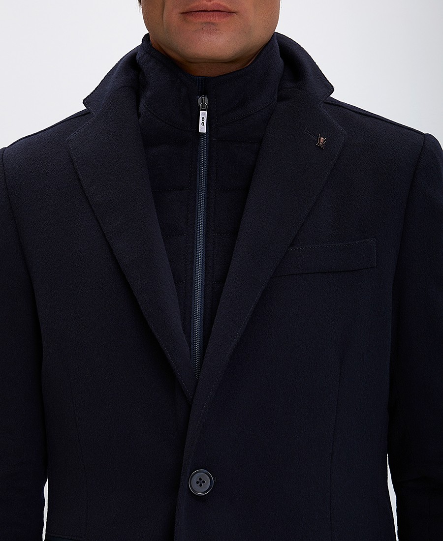 CC Collection Corneliani Ανδρικό Παλτό Regular Fit από Μαλλί και Κασμίρ φωτογραφία