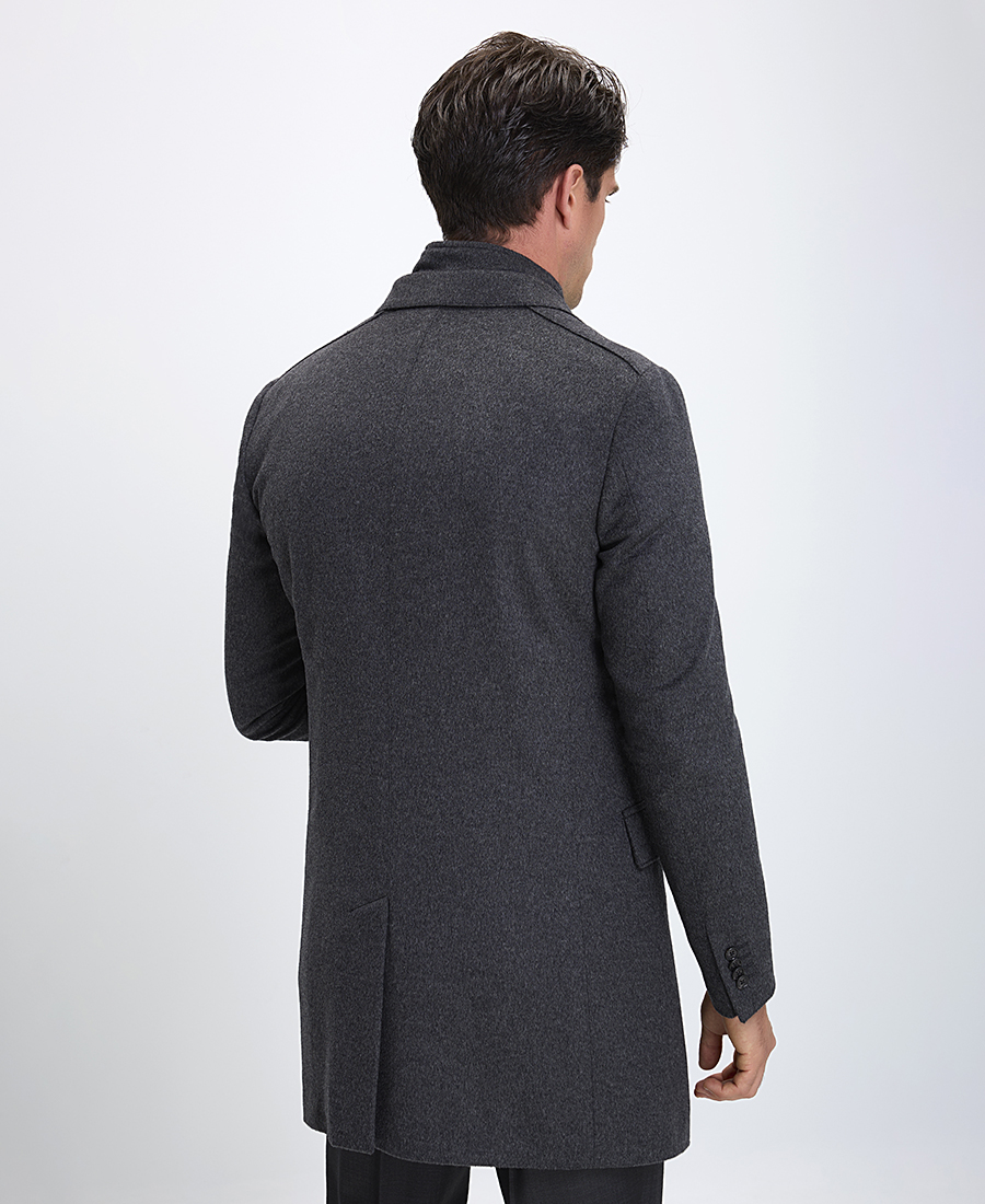 CC Collection Corneliani Ανδρικό Παλτό Regular Fit από Μαλλί και Κασμίρ φωτογραφία