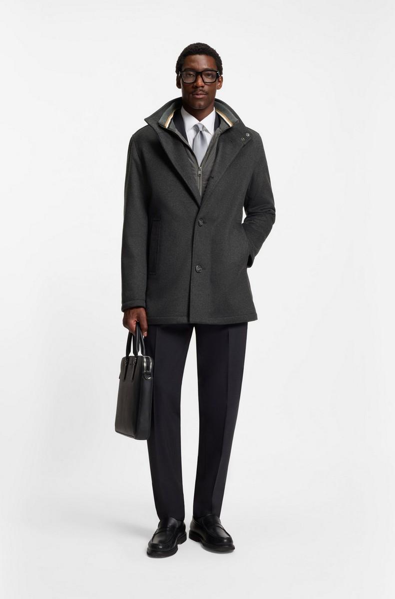 Boss Ανδρικό Παλτό Relaxed Fit Από Μαλλί & Κασμίρ φωτογραφία