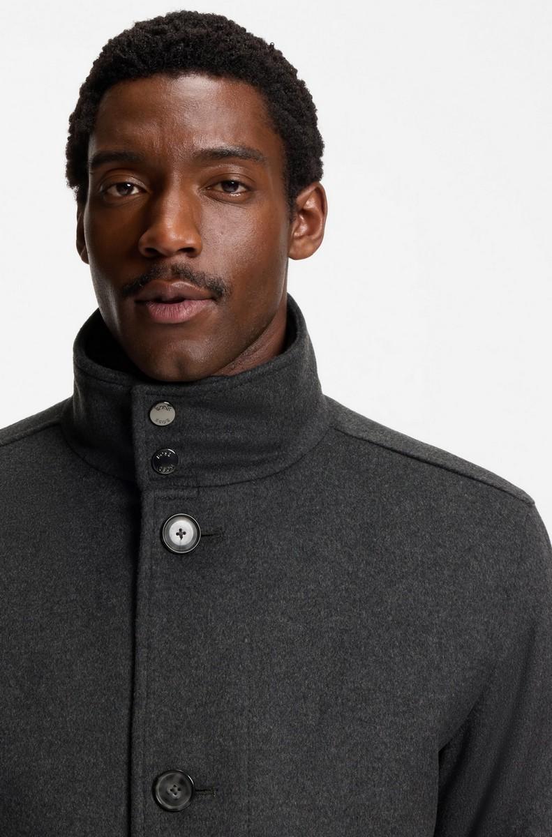 Boss Ανδρικό Παλτό Relaxed Fit Από Μαλλί & Κασμίρ φωτογραφία