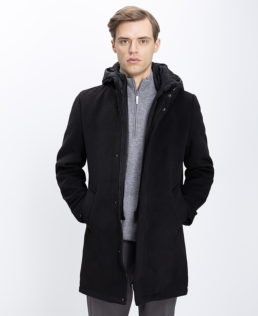 Winfield Ανδρικό Παλτό Με Εσωτερική Καπιτονέ Επένδυση Regular Fit