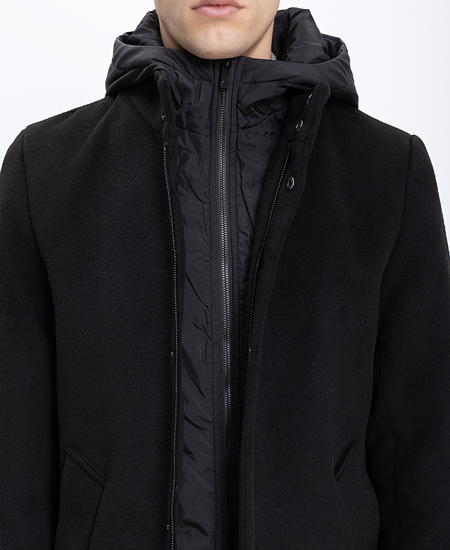 Ανδρικό Παλτό Με Εσωτερική Καπιτονέ Επένδυση Regular Fit φωτογραφία