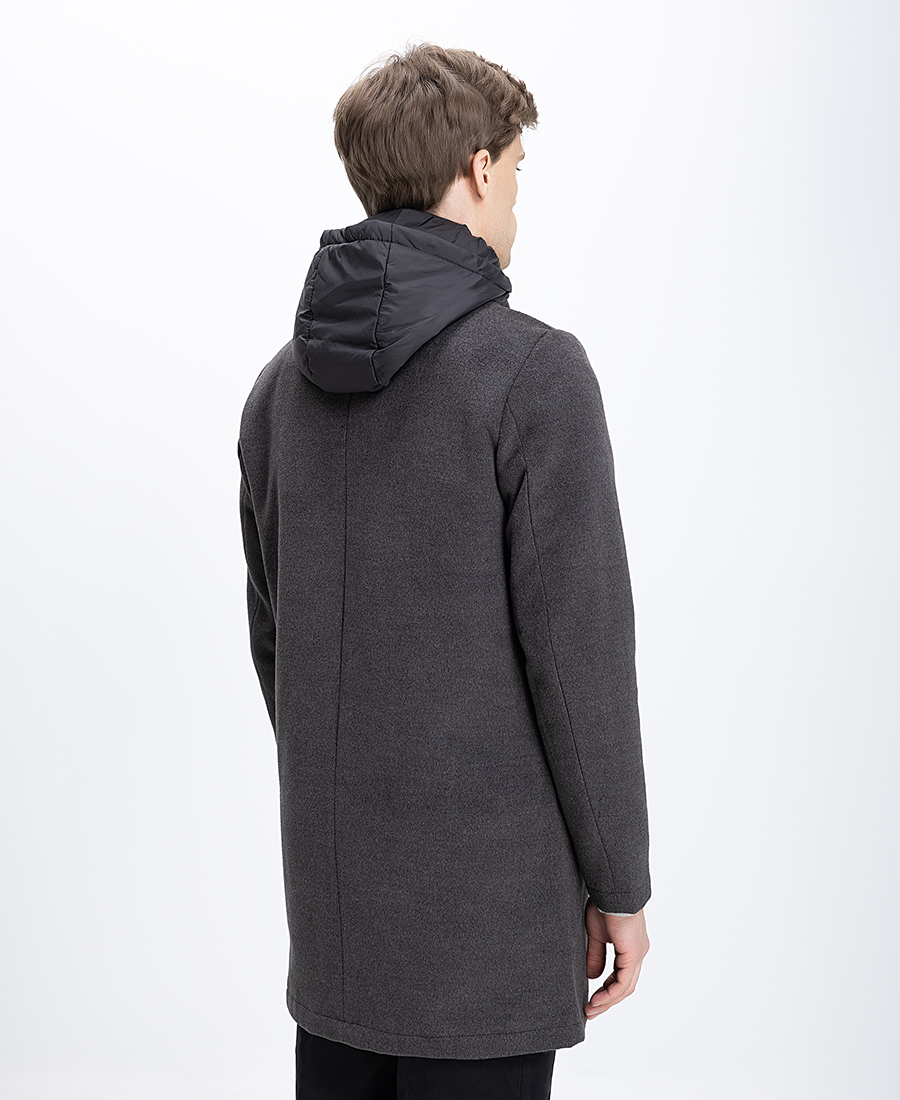 Ανδρικό Παλτό Με Εσωτερική Καπιτονέ Επένδυση Regular Fit φωτογραφία