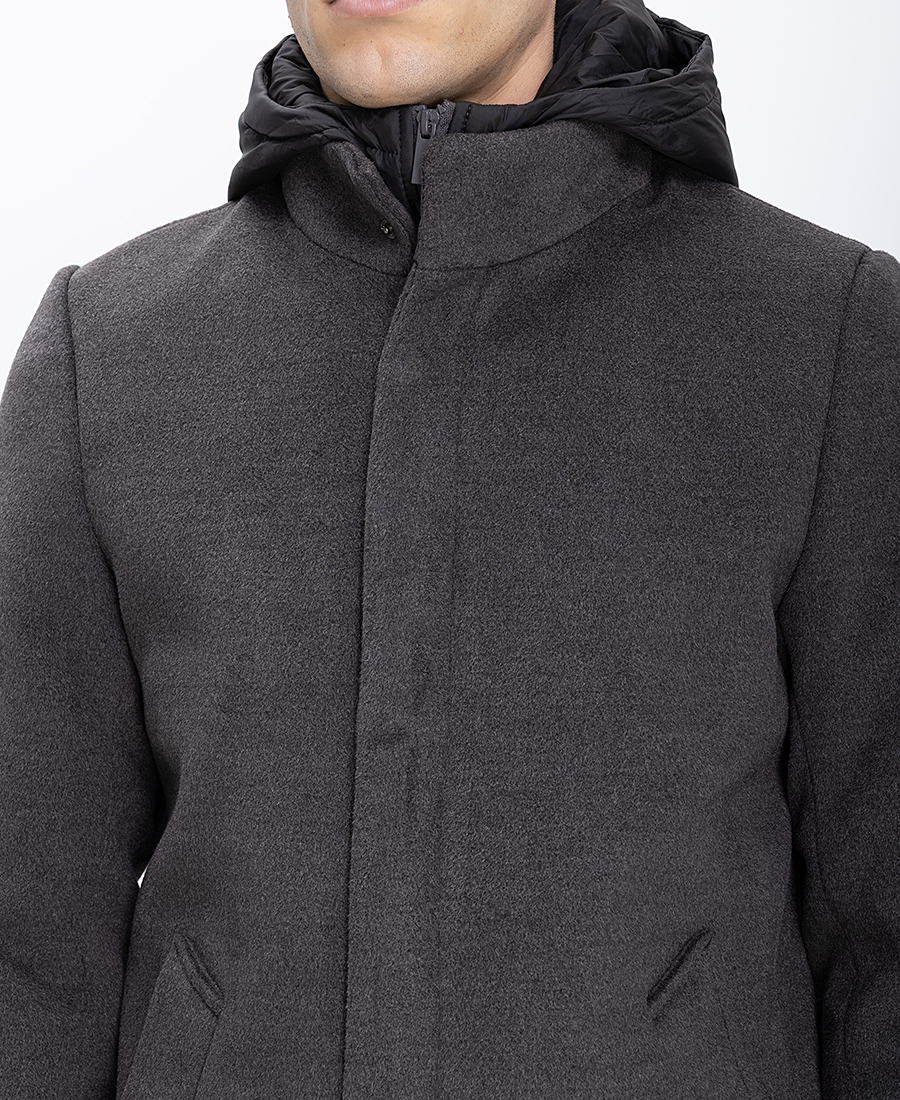 Ανδρικό Παλτό Με Εσωτερική Καπιτονέ Επένδυση Regular Fit φωτογραφία