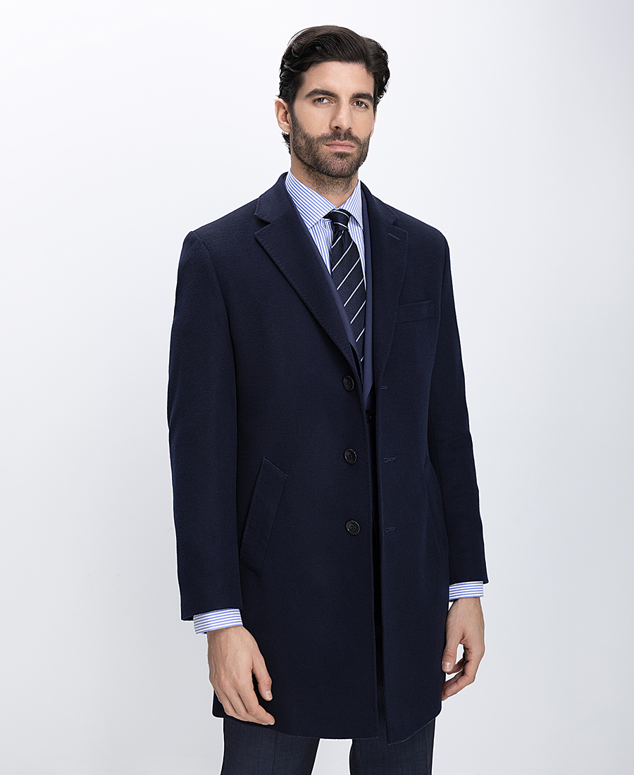 Charles Tyrwhitt Ανδρικό Παλτό Overcoat Μάλλινο Regular Fit