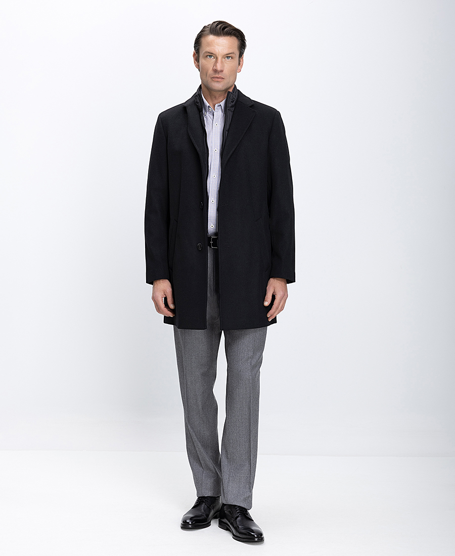 Ανδρικό Παλτό Με Εσωτερική Καπιτονέ Επένδυση φωτογραφία