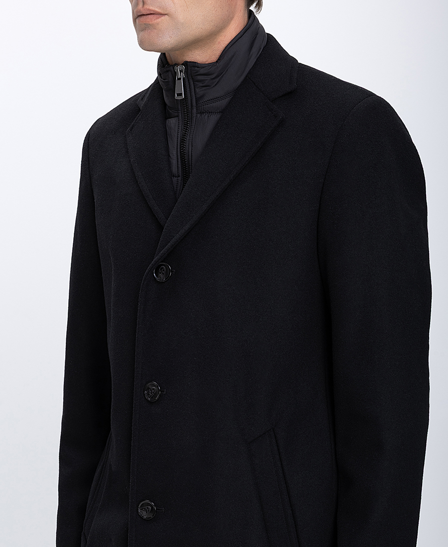 Ανδρικό Παλτό Με Εσωτερική Καπιτονέ Επένδυση φωτογραφία