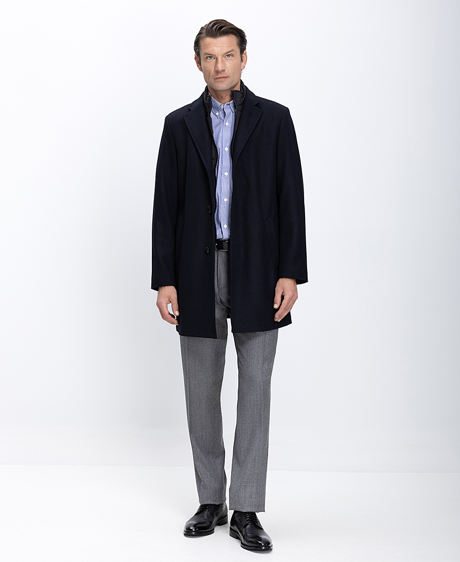 Ανδρικό Παλτό Με Εσωτερική Καπιτονέ Επένδυση φωτογραφία