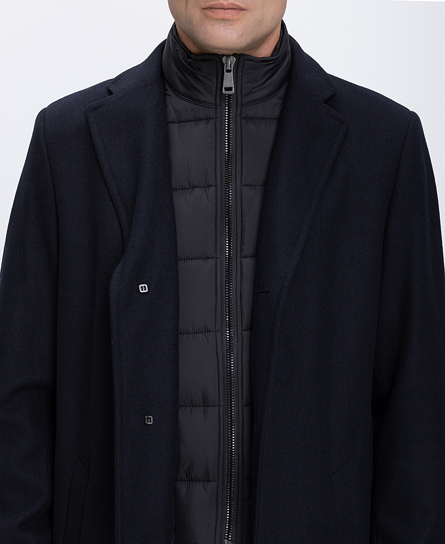 Ανδρικό Παλτό Με Εσωτερική Καπιτονέ Επένδυση φωτογραφία