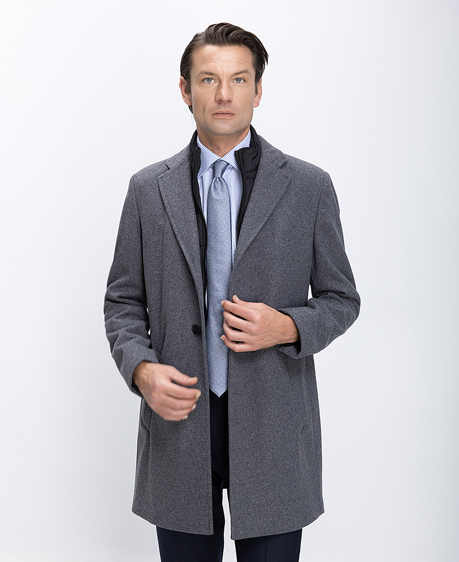 Ανδρικό Παλτό Με Εσωτερική Καπιτονέ Επένδυση