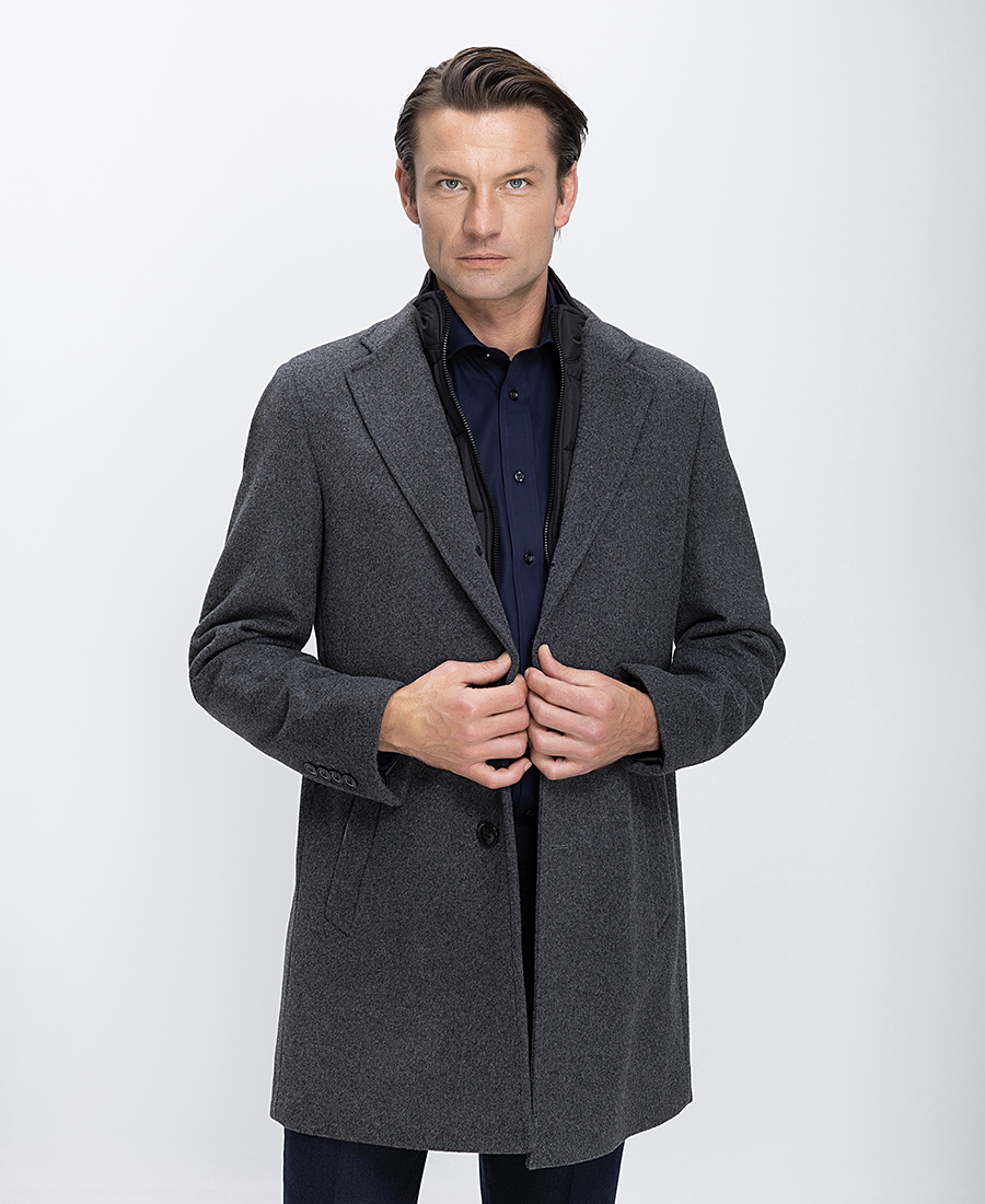 Ανδρικό Παλτό Με Εσωτερική Καπιτονέ Επένδυση