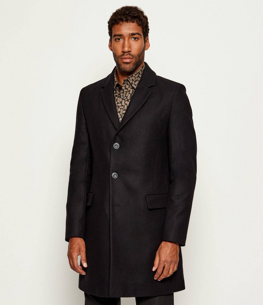 Hugo Hugo Ανδρικό Παλτό Regular Fit Με Κλασικό Γιακά