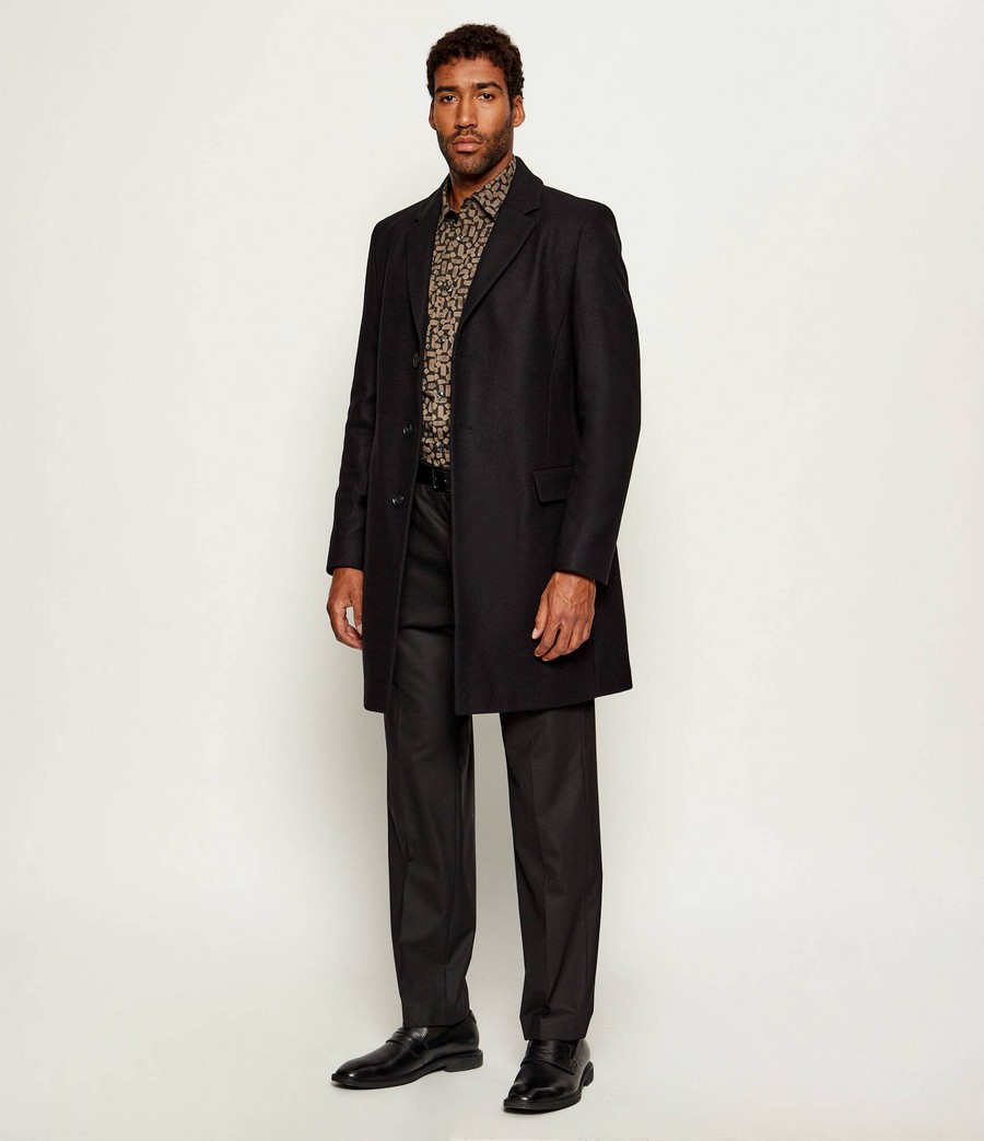 Hugo Ανδρικό Παλτό Regular Fit Με Κλασικό Γιακά φωτογραφία