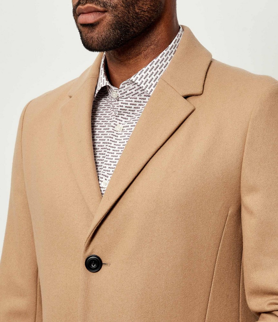 Hugo Ανδρικό Παλτό Regular Fit Με Κλασικό Γιακά φωτογραφία