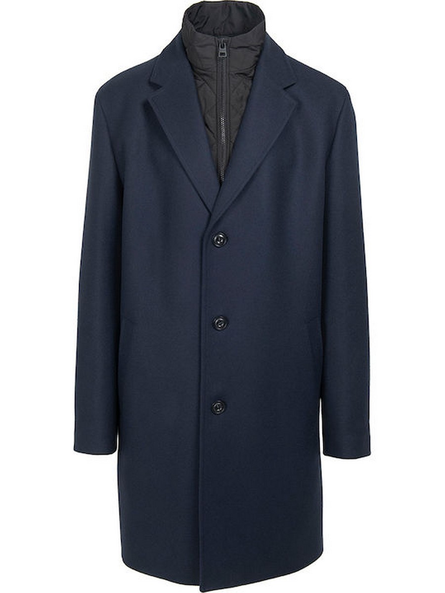 Hugo Ανδρικό Παλτό Regular Fit Με Εσωτερική Καπιτονέ Επένδυση