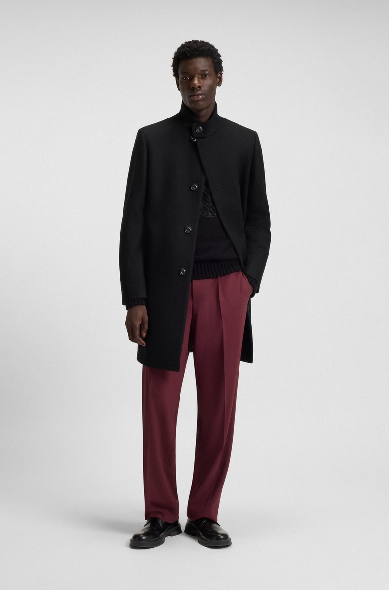 Hugo Ανδρικό Παλτό Regular Fit Από Μείγμα Παρθένου Μαλλιού φωτογραφία