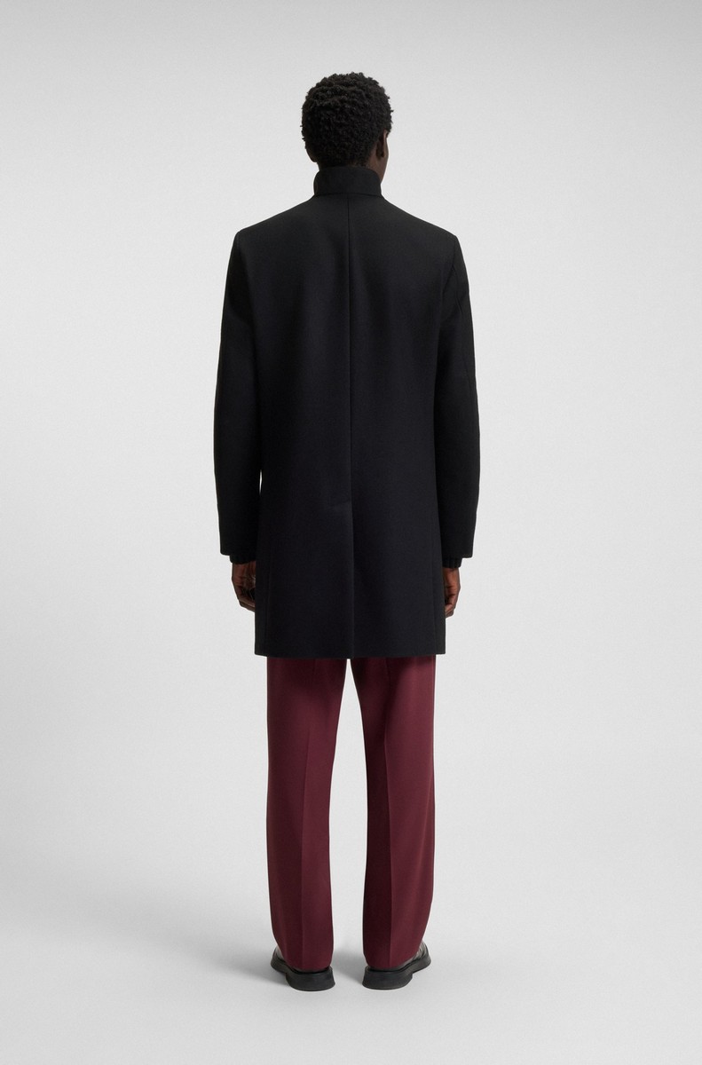 Hugo Ανδρικό Παλτό Regular Fit Από Μείγμα Παρθένου Μαλλιού φωτογραφία