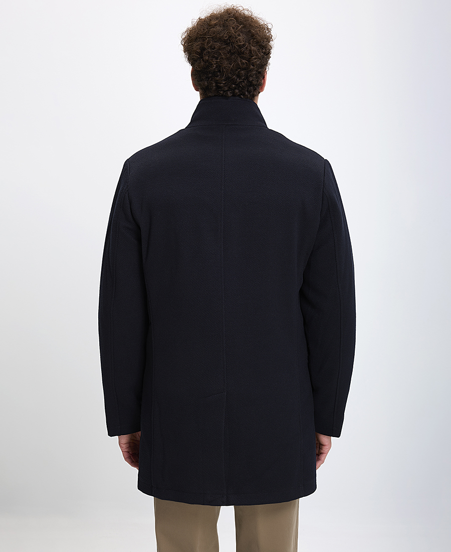 Ανδρικό Ημίπαλτο Regular Fit με Αποσπώμενο Εσωτερικό με Φερμουάρ και Ψηλό Γιακά φωτογραφία