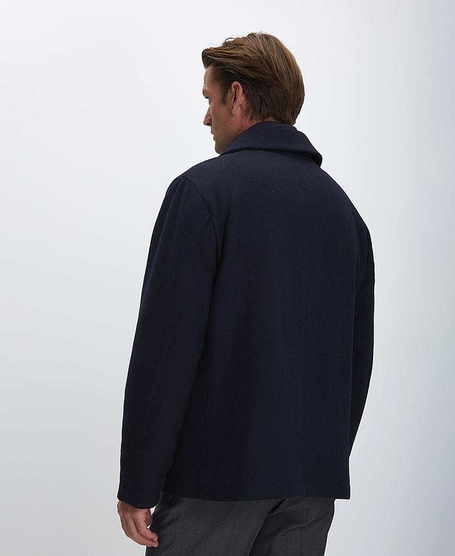 CC Collection Corneliani Ανδρικό Ημίπαλτο Regular Fit από Μαλλί και Κασμίρ σε Μπλε φωτογραφία