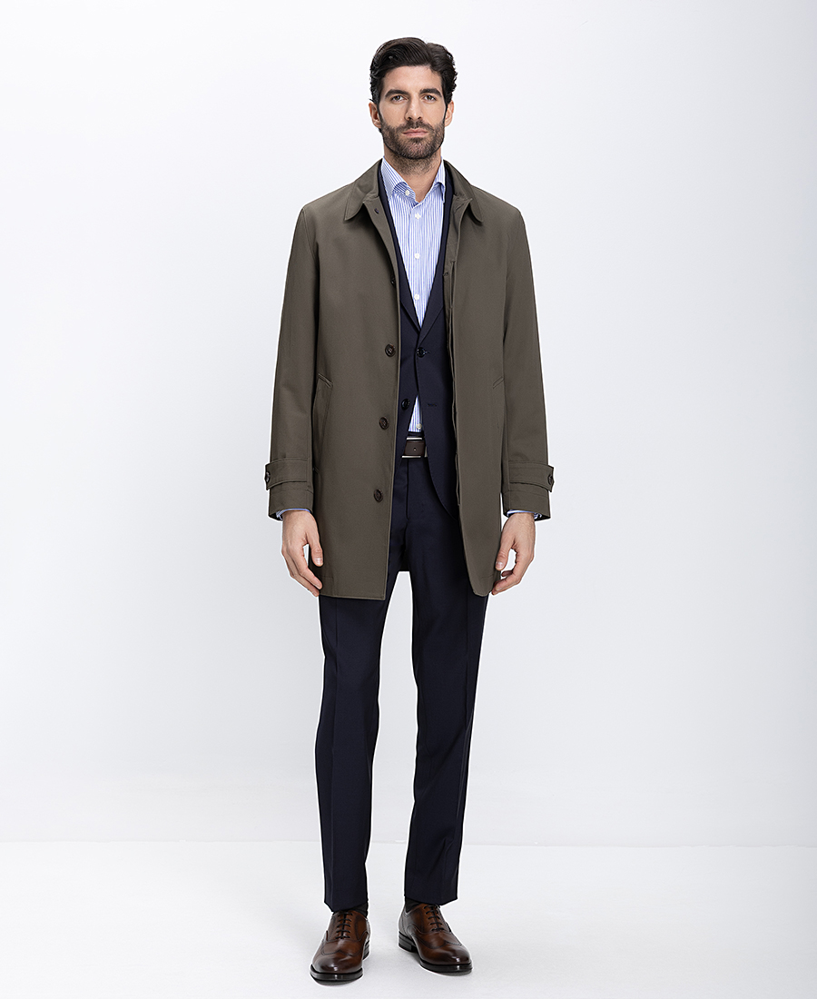 Charles Tyrwhitt Ανδρική Βαμβακερή Καπαρντίνα Regular Fit φωτογραφία