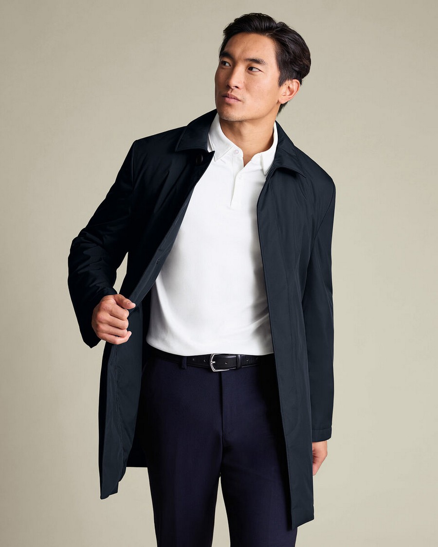 Charles Tyrwhitt Charles Tyrwhitt Ανδρικό Raincoat Padded Water-Repellent Regular Fit