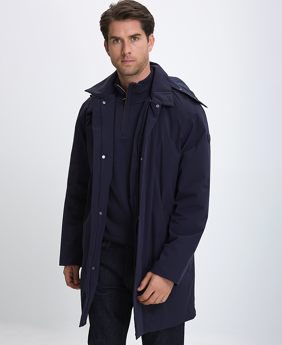 Gant Gant Ανδρικό Αδιάβροχο Μπουφάν Regular Fit σε Μπλε