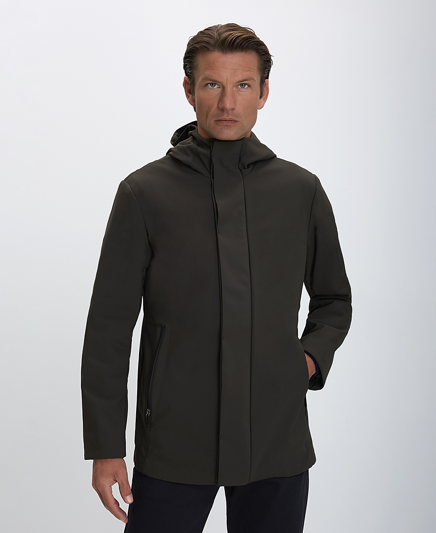 MarkUp MarkUp Ανδρικό Παρκά Softshell με Κουκούλα Slim Fit