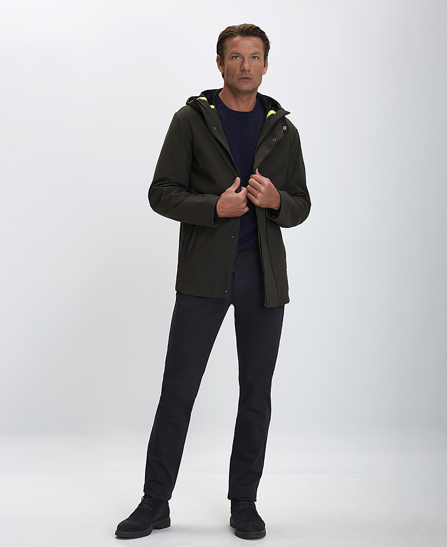 MarkUp Ανδρικό Παρκά Softshell με Κουκούλα Slim Fit φωτογραφία