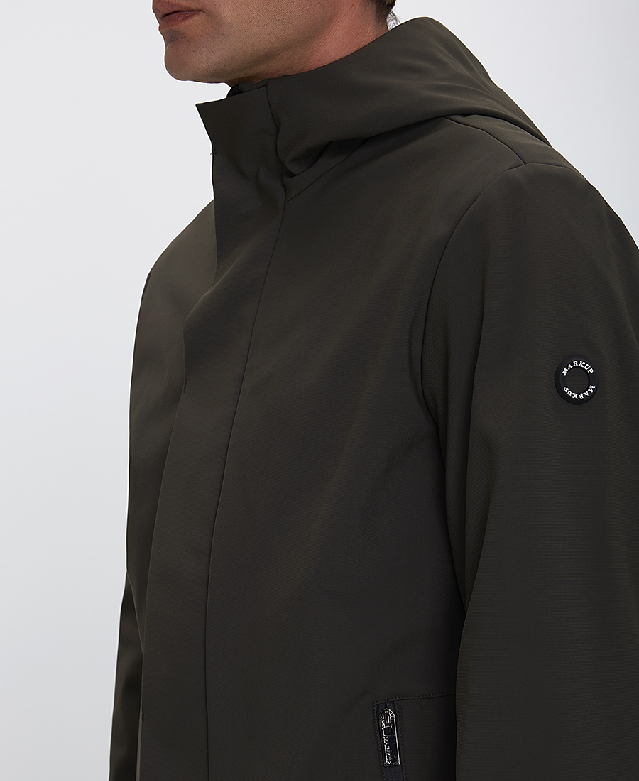 MarkUp Ανδρικό Παρκά Softshell με Κουκούλα Slim Fit φωτογραφία